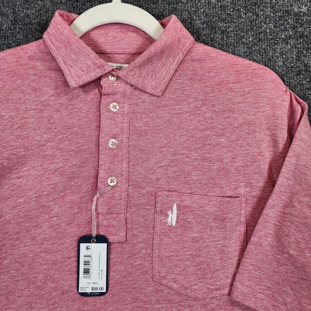 Johnnie-O Heathered Original 2.0 Men Quiet Luxury Preppy Polo Size S NWT